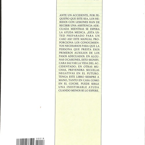 Libro:  Primeros Auxilios.