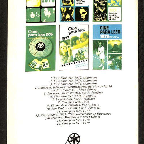 Libro: Cine para leer 1979 (Historia crítica de un año de cine).