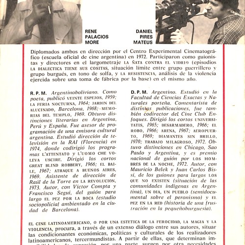 Libro:  El cine latinoamericano: o por una estética de la ferocidad, la magia y la violencia.