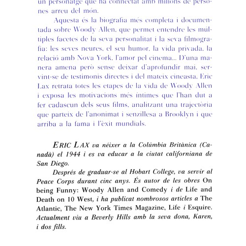 Libro: Eric Lax.