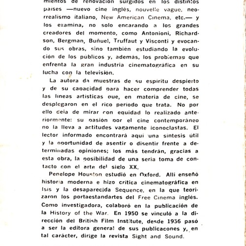 Libro: El cine contemporáneo.