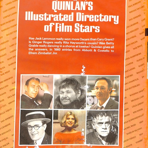 Libro: Quinlan's Illustrated Directory of Film Stars.