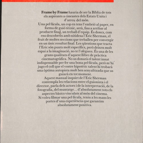 Libro: rame by Frame (El cinema pas a pas).