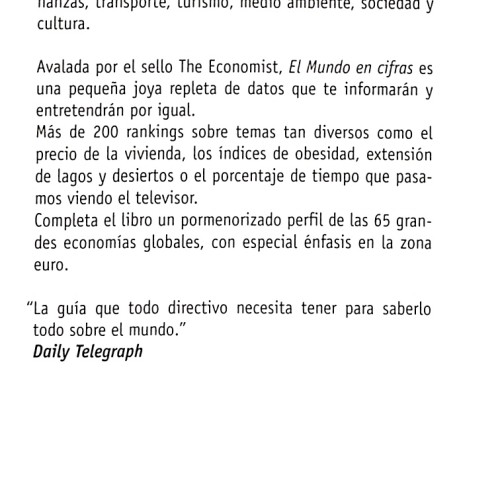Libro: El mundo en cifras. Edición 2010.