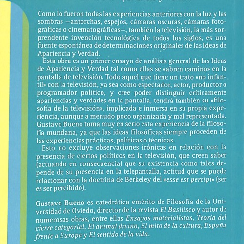 Libro: Televisión: Apariencia y Verdad.