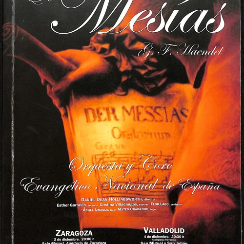 Libro:  El Mesías (G. F. Haendel).
