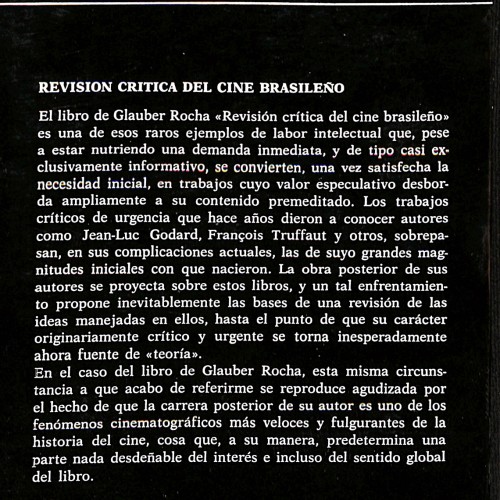 Libro: Revisión crítica del cine brasileño.
