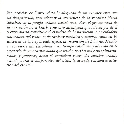 Libro: Sin noticias de Gurb.