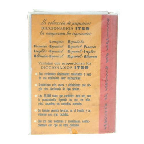 Libro Diccionario de la Lengua Española Iter