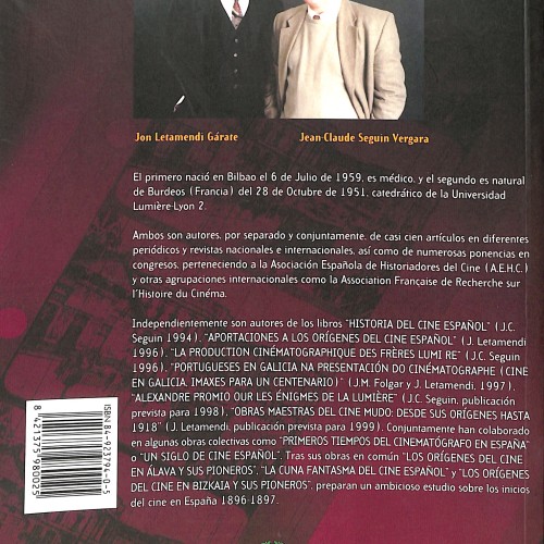 Libro:  Los orígenes del cine en Bizkaia y sus pioneros.