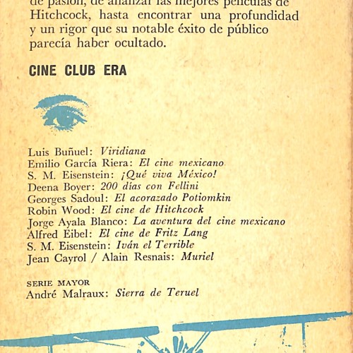 Libro:  El cine de Hitchcock.