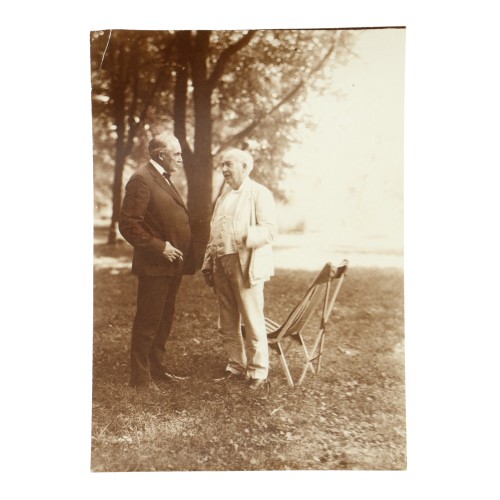 Fotografia (5 Oct 1951) Presidente Warren G. Harding y Thomas Edison 1921
