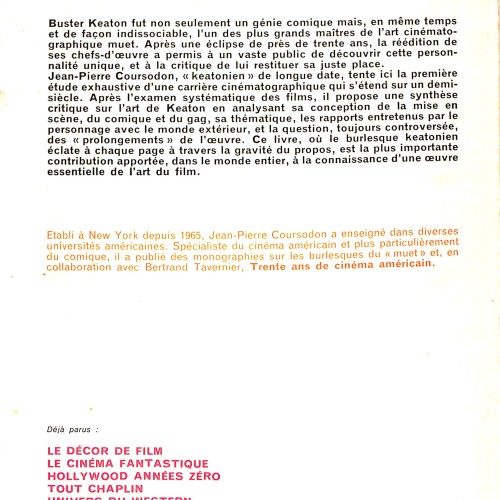 Libro: Buster Keaton.