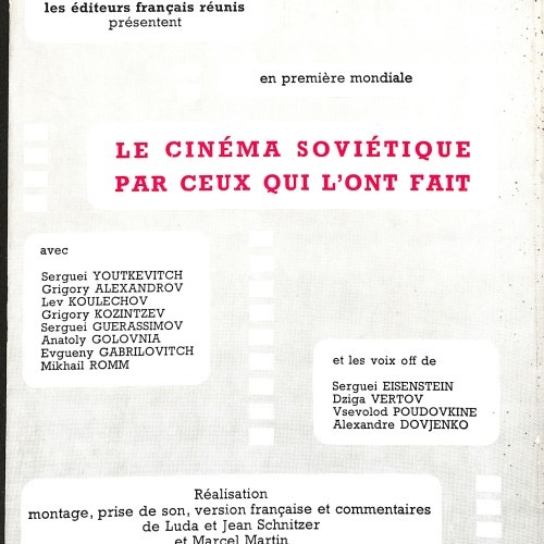 Libro: Le cinéma soviétique par ceux qui l'ont fait.