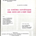 Libro: Le cinéma soviétique par ceux qui l'ont fait.