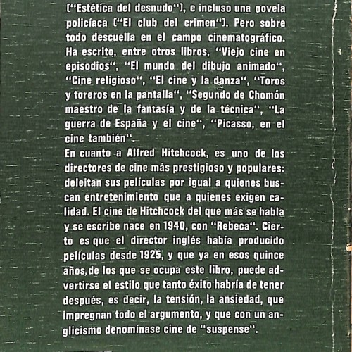 Libro: El cine británico de Alfred Hitchcock.