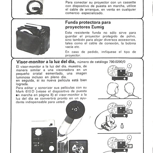 Libro: Eumig Mark 610 D / Mark 607 D: Proyector mudo para todos los formatos de 8 mm.