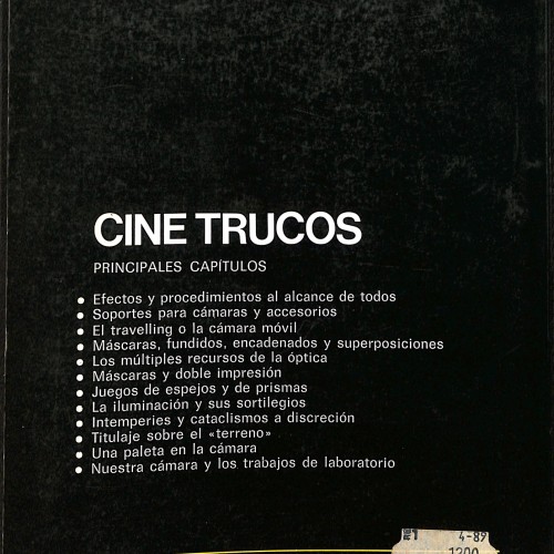 Libro: Cine Trucos: 8 / Super 8 / 16.