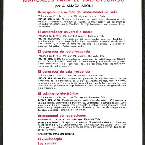 Libro:  El Osciloscopio. Tomo II.