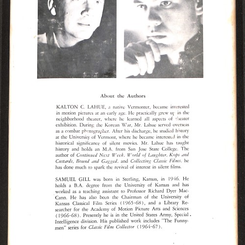 Libro:  Clown Princes and Court Jesters: Some Great Comics of the Silent Screen.