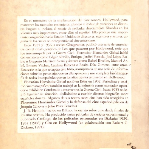Libro:  Los que pasaron por HOLLYWOOD