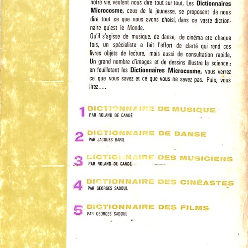 Libro:  Dictionnaire des Films.