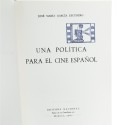Libro Una politica para el cine español - Jose Maria Garcia Escudero