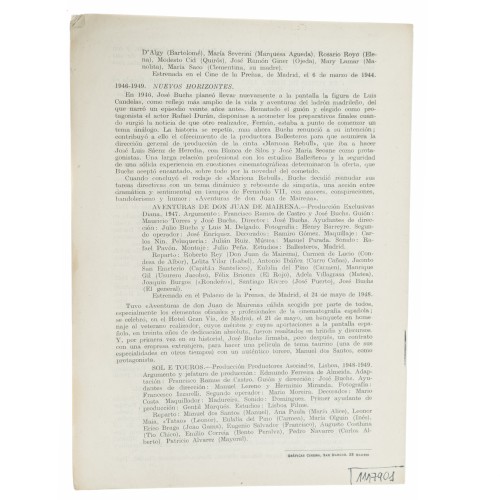 Libro La obra de Jose Buchs - Carlos Fernandez Cuenca