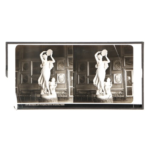 Vista estereoscopica cristal - Bacchante, par Tudolini, Rome