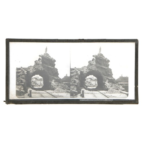 Vista estereoscopica cristal - Tunnel de la vierge a Biarritz, France