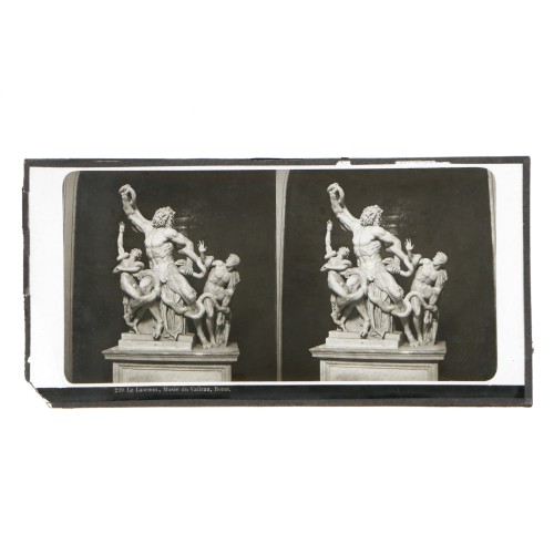 Vista estereoscopica cristal - Le Laocoon, Musee du Vatican, Rome