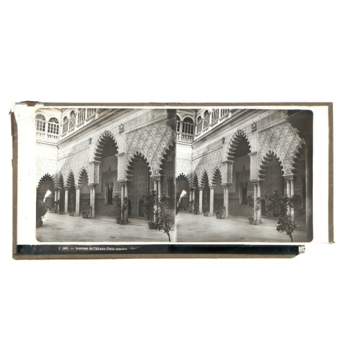 Vista estereoscopica cristal - Interieur de l´Alcazar, Seville