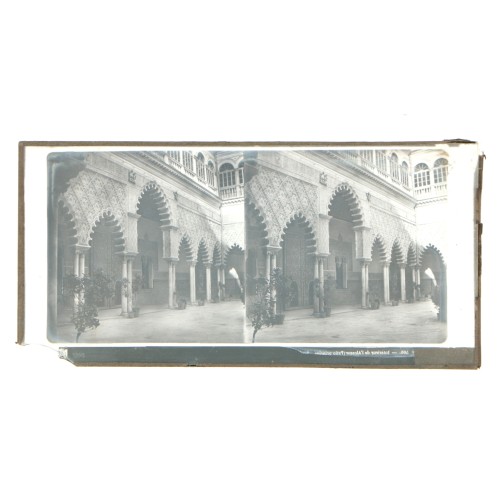 Vista estereoscopica cristal - Interieur de l´Alcazar, Seville