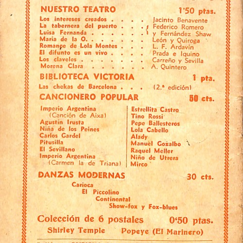 REVISTA:  “Cartellera. Cinema · Espectacles · Oci”