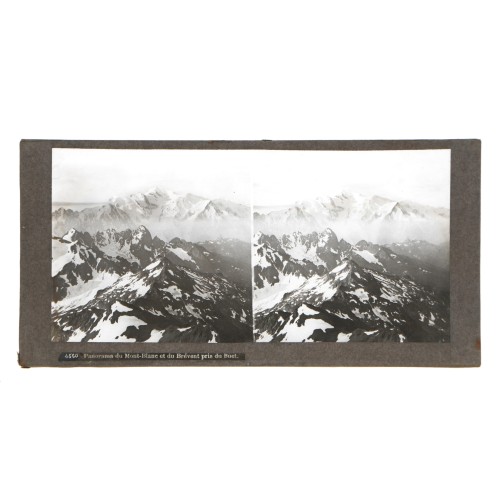 Vista estereoscopica cristal - Panorama du Mont-Blanc, Alpes