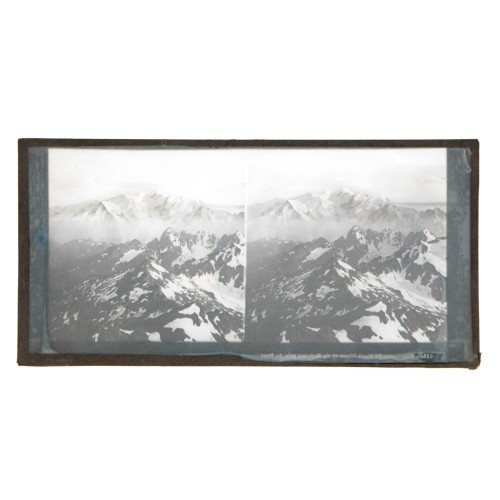Vista estereoscopica cristal - Panorama du Mont-Blanc, Alpes