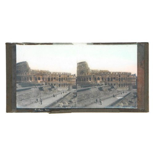 Vista estereoscopica cristal iluminado - El coliseo, Roma