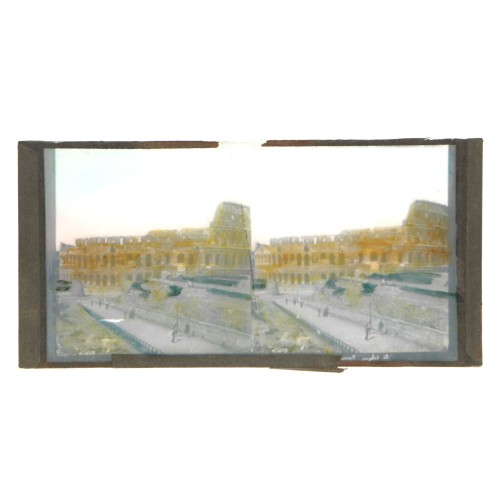 Vista estereoscopica cristal iluminado - El coliseo, Roma