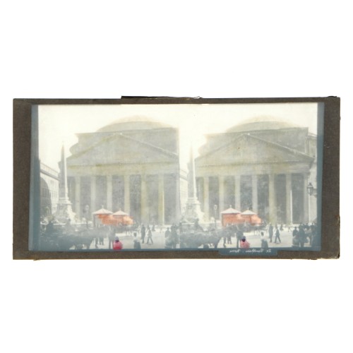 Vista estereoscopica cristal iluminado - El Panteon, Roma