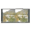 Vista estereoscopica cristal iluminado - Gorge et pont de Scia, Pyrénées