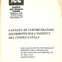 REVISTA: Catàleg de curtmetratges distribuïts per l’Institut del Cinema Català