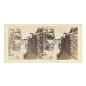 Vista estereoscopica carton - The tramway (Mina de diamantes) - H.F. Gros