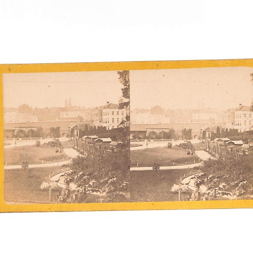 Vista estéreo de cartón Vista 109: El Parque de Bruselas (Bélgica)
