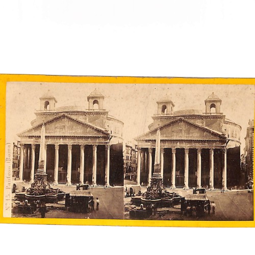 Vista estéreo Panteón de Agripa (Pantheon), Roma