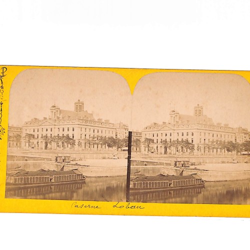 Vista estéreo Caserne Lobau — Cuartel Lobau, París