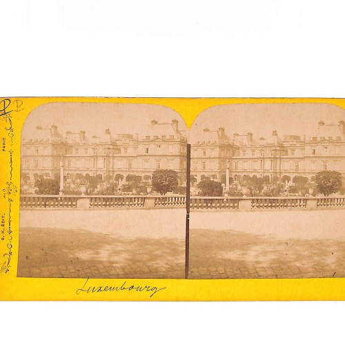 Vista estéreo Luxembourg — Palais du Luxembourg y jardines, París