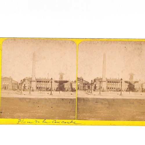Vista estéreo Place de la Concorde — Plaza de la Concordia, París