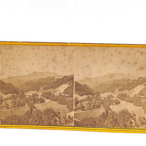 Vista estéreo Dauphiné — Paisaje alpino (A. Vignon, Grenoble)