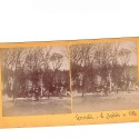 Vista estéreo Le Jardin de Ville (Parque urbano con figuras)