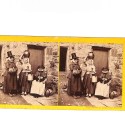Vista estéreo Group of Three Welsh Peasants — nº 125